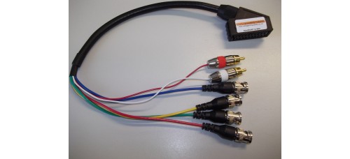 SCART to BNC adapter cable plus built in sync separator